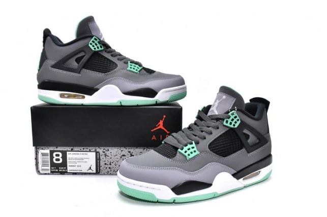 308497-033 Air Jordan Retro Glow Green 4 1125